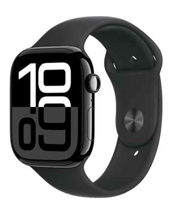 Apple Watch 46mm Jet Black Alu Case Sport Band Black