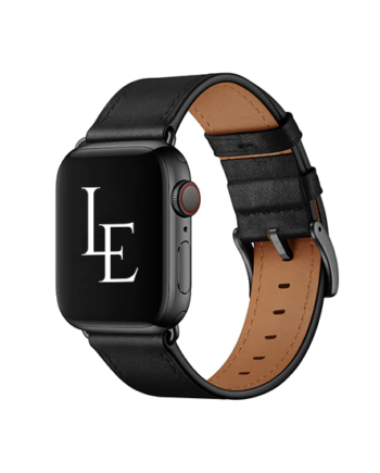 Apple Watch 49mm Empiriamptrade Verona ægte Læder Rem Mat Sort