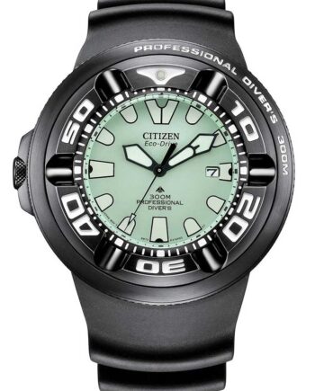 Citizen Bj8055 04x Herreur Eco Drive Professional Diver