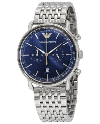 Emporio Armani Aviator Silver Herreur Ar11238