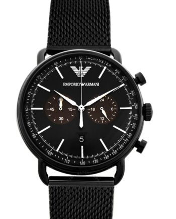 Emporio Armani Black Aviator Mesh Herreur Ar11142