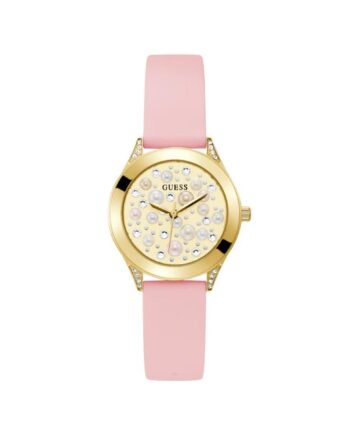 Guess Dameur Gw0381l2 Guldfarvet Skive Pink Rem