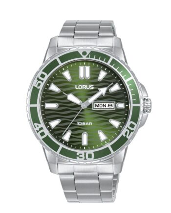 Herreur Lorus Rh359ax9 Grøn Skive Dag Dato