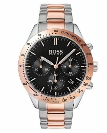 Hugo Boss Aeroliner Black Dial Rosegold Herreur Hb1513584