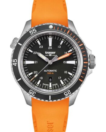 Traser 10323 Herreur Med Orange Gummirem