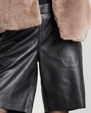 Notyz Shorts Hamilton Black Leather