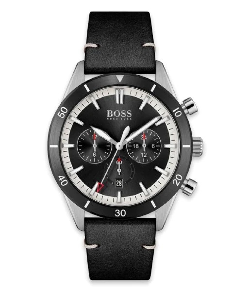 Hugo Boss Santiago Black Leather Herreur Hb1513864