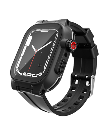 Apple Watch 41mm Redpepperamptrade Vandtæt Støvtæt Cover Rem Sort