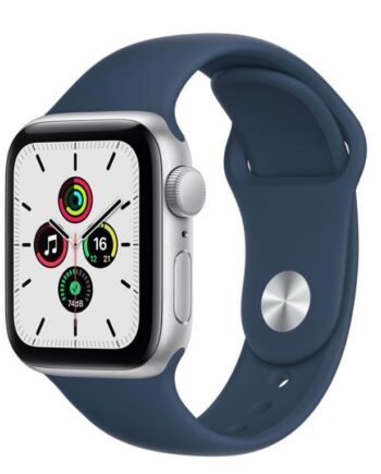 Apple Watch Gps 40mm Silver Aluminium Case With Abyss Blue Sport Band Regular