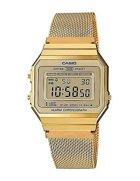 Casio A700wemg 9aef Vintage Design Armbåndsur Guld