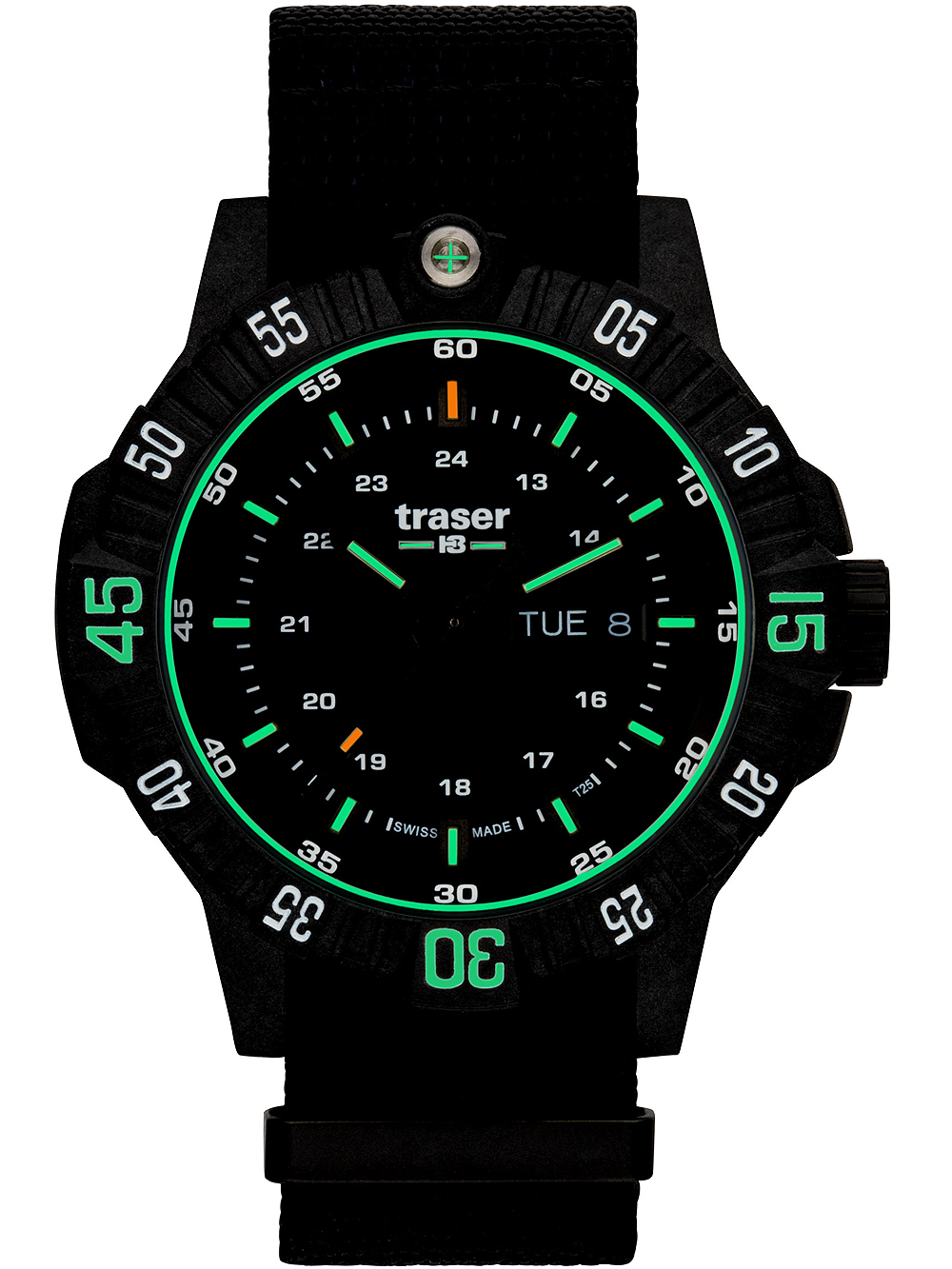 Traser 110722 Herreur P99 Tactical Sort Dykkerur