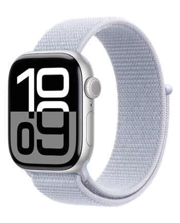 Apple Watch 42mm Silver Alu Case Sport Loop Blue Cloud