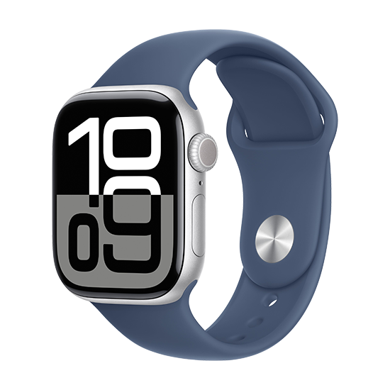 Apple Watch 42mm Silver Alu Case With Sport Band Denim
