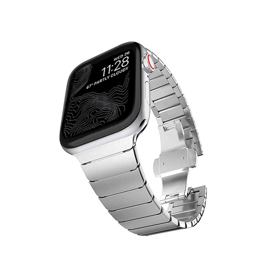 Apple Watch 42mm Techamptrade Raptor Stål Rem Sølv