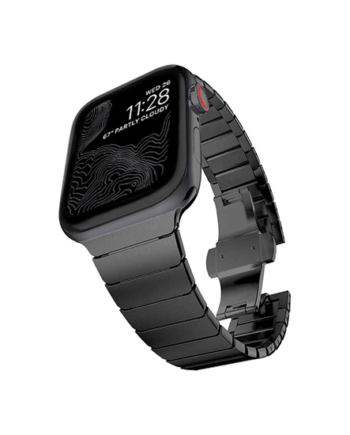 Apple Watch 42mm Techamptrade Raptor Stål Rem Sort