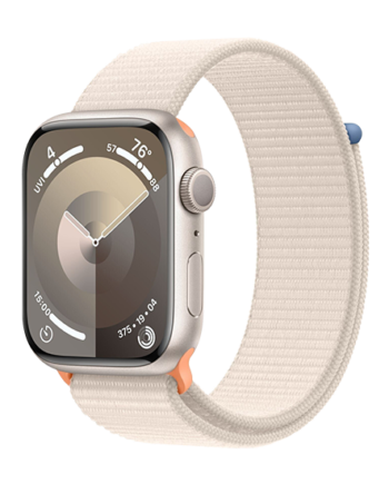 Apple Watch 45mm Aluminium Case With Sport Loop Starlight