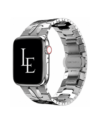 Apple Watch 49mm Empiriamptrade Crono Stål Rem Sølv