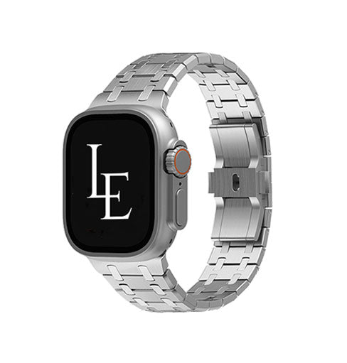 Apple Watch 49mm Empiriamptrade Nexus Rustfri Stålrem Sølv