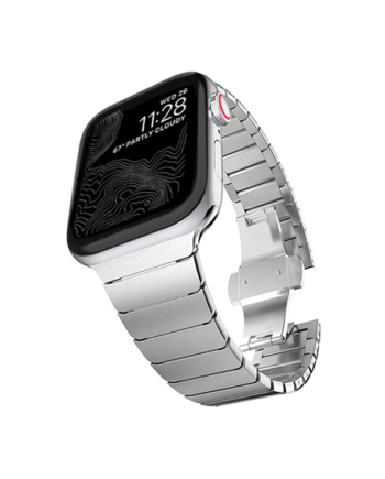 Apple Watch 49mm Techamptrade Raptor Stål Rem Sølv