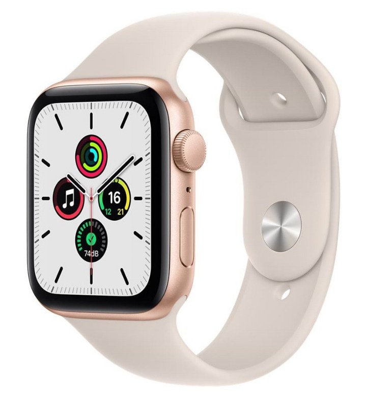 Apple Watch Gps 44mm Gold Aluminium Case With Starlight Sport Band Regular