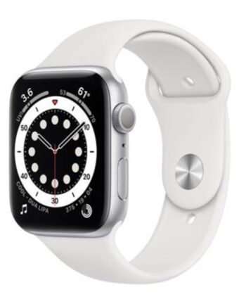 Apple Watch Series Gps 44mm Silver Aluminium Case With White Sport Band