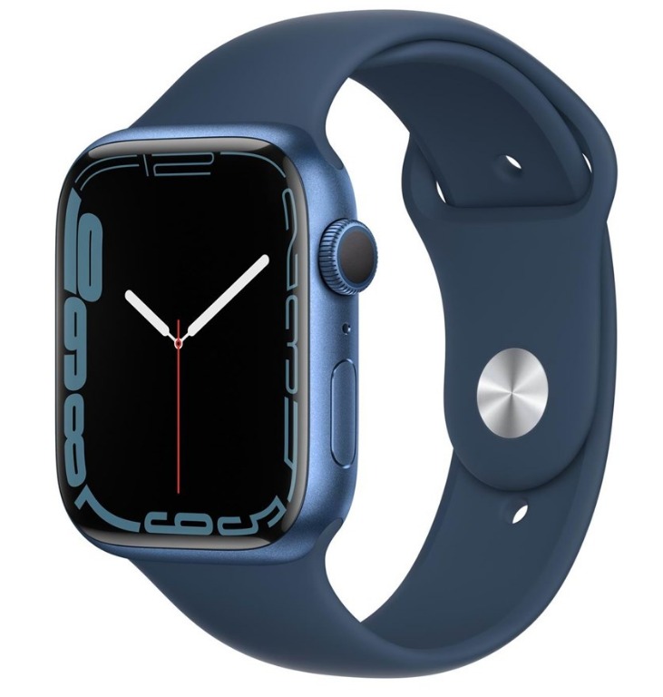 Apple Watch Series Gps Cellular 45mm Blue Aluminium Case With Abyss Blue Sport Band