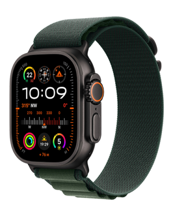 Apple Watch Ultra Black Lte 49mm Titan Alpine Loop Dark Green