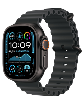 Apple Watch Ultra Lte 49mm Titan Case With Ocean Band Black