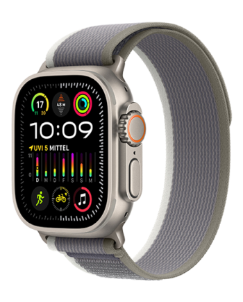 Apple Watch Ultra Lte 49mm Titan With Trail Loop Green Grey