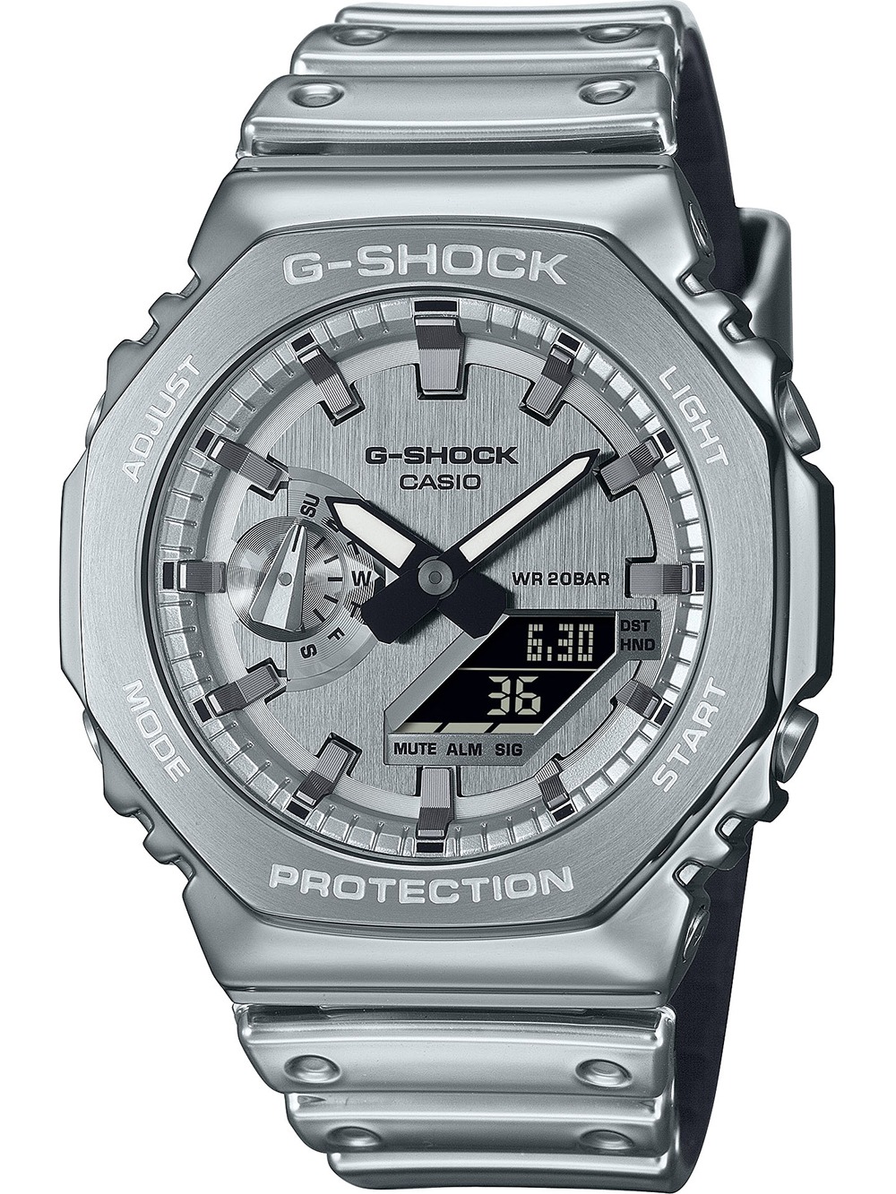 Casio 2100ym 8aer Herreur Shock Steel