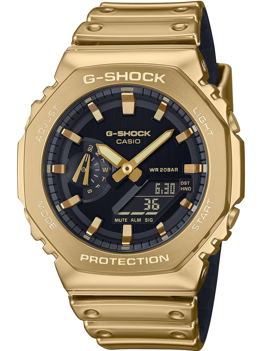 Casio 2100ymg 9aer Herreur Shock Steel