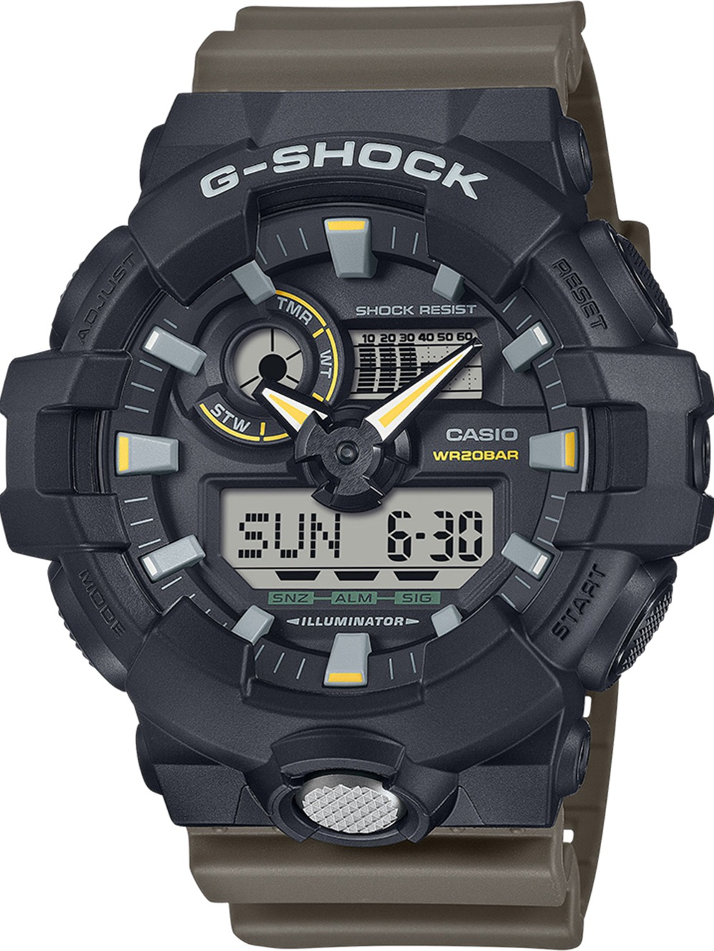 Casio 710tu 1a3er Herreur Shock Classic