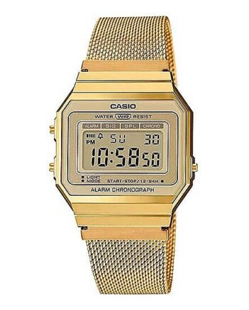 Casio A700wemg 9aef Vintage Design Armbåndsur Guld