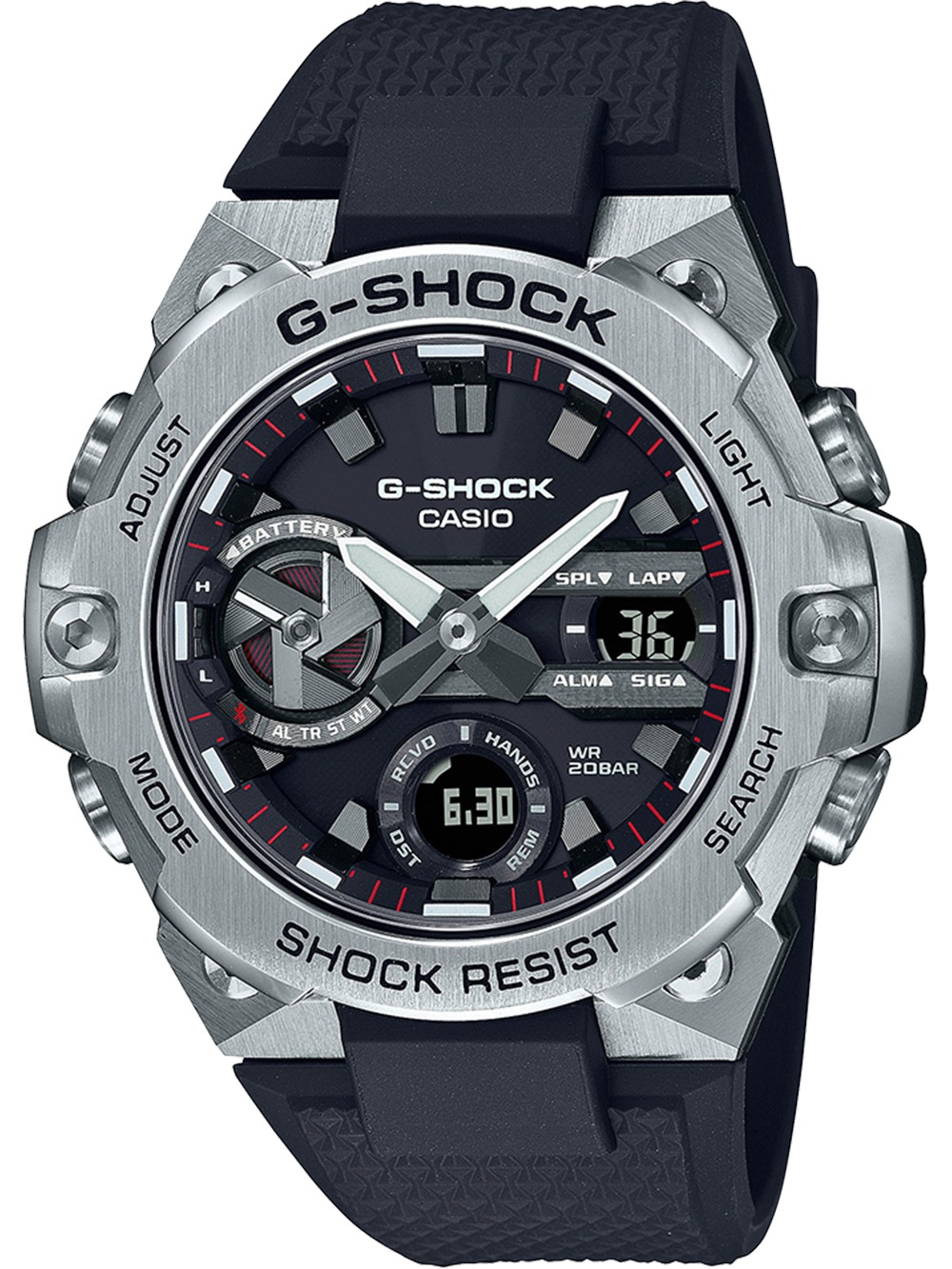 Casio Gst B400 1aer Herreur Shock Steel Radiostyret