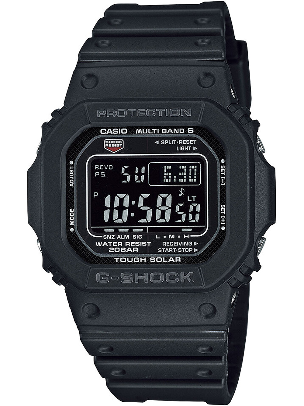 Casio M5610u 1ber Herreur Shock Soldrevet