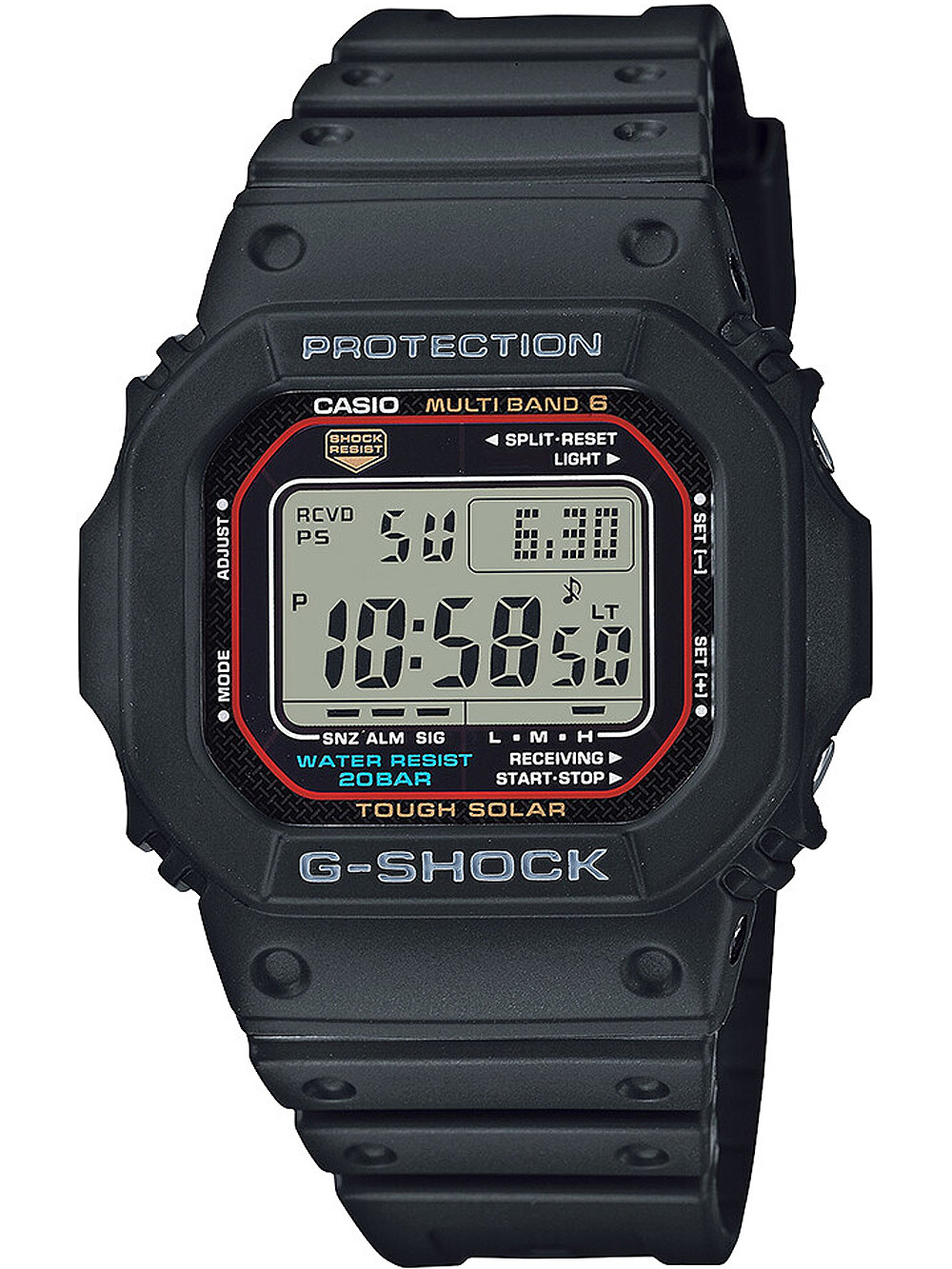Casio M5610u 1er Herreur Shock Soldrevet