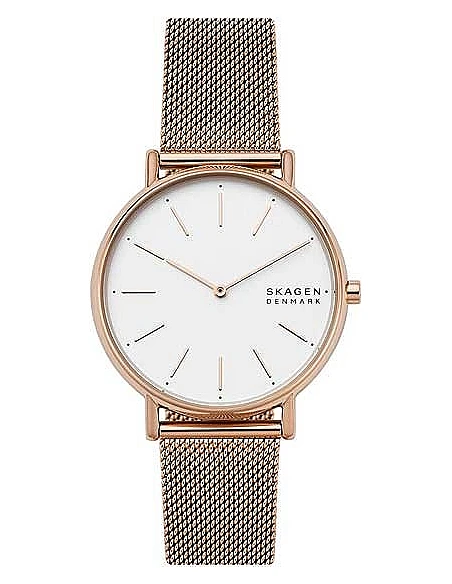 Elegant Skagen Signatur Skw2784 Dameur Rosa Guld