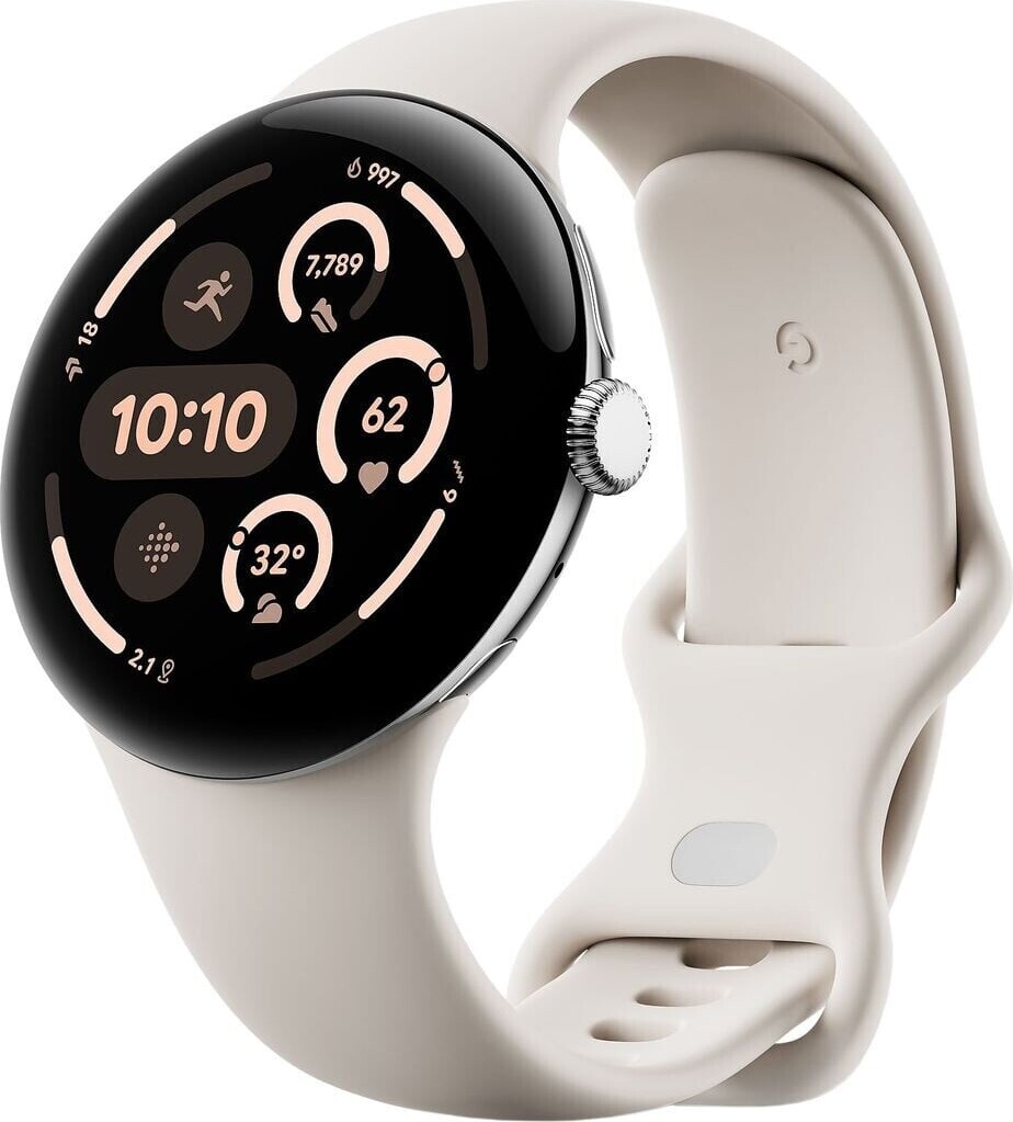 Google Pixel Watch 45mm Polished Silver Porcelain