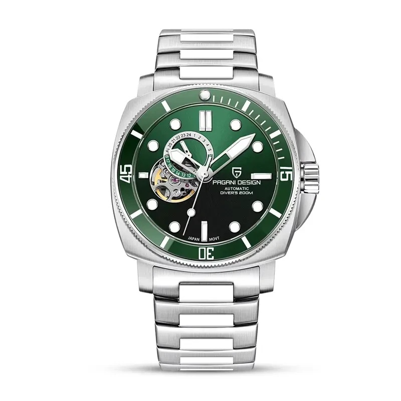 Pagani Design Green Diver Herreur 1736