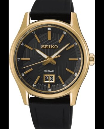 Seiko Sport Herreur Sur560p1 Sort Guld