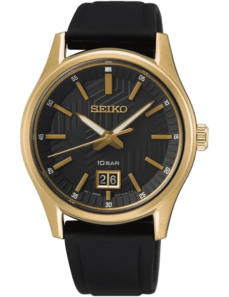 Seiko Sport Herreur Sur560p1 Sort Guld