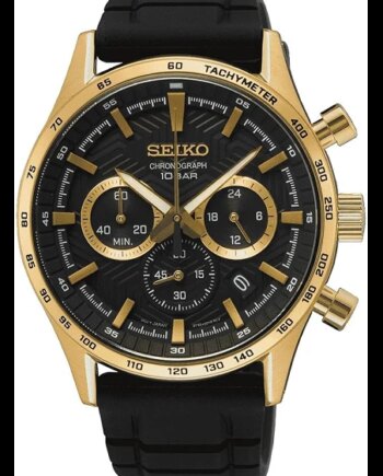 Seiko Sport Kronograf Ssb446p1 Herreur Guld