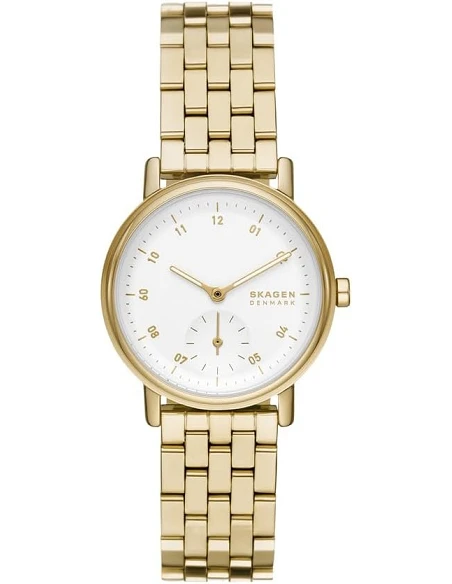 Skagen Kuppel Lille Skw3102 Dameur 32mm Guld Hvid Urskive