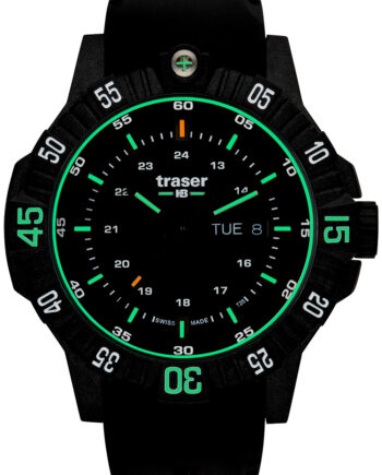 Traser 110723 Herreur P99 Tactical Sort Dykkerur Med Rem