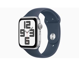 Apple Watch 2023 Gps 44mm Silver Aluminium Case With Storm Blue Sport Band