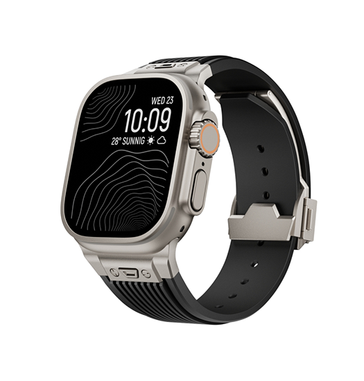 Apple Watch 49mm Delxamptrade Vertical Line Titanium Rem Sort