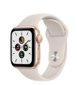 Apple Watch Gps 40mm Gold Aluminium Case With Starlight Sport Band Regular