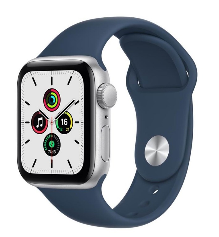 Apple Watch Gps 40mm Silver Aluminium Case With Abyss Blue Sport Band Regular