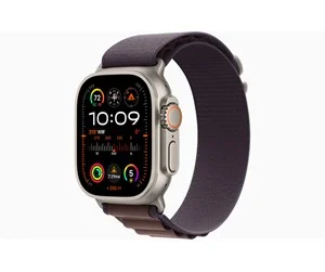 Apple Watch Ultra Gps  Cellular 49mm Titanium Case With Indigo Alpine Loop Medium