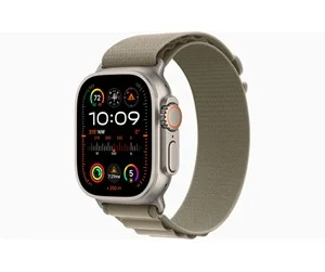 Apple Watch Ultra Gps  Cellular 49mm Titanium Case With Olive Alpine Loop